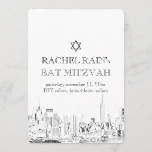 PixDezines NYC urban/bat mitzvah Kaart
