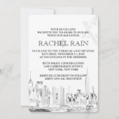 PixDezines NYC urban/bat mitzvah Kaart (Achterkant)