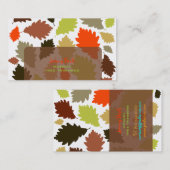 PixDezines Oak Leaves/Tree Trimmers/DIY achtergron Visitekaartje (Voorkant / Achterkant)