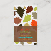 PixDezines Oak Leaves/Tree Trimmers/DIY achtergron Visitekaartje (Achterkant)