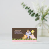 PixDezines Oerwoud Fun Daycare Visitekaartje (Staand voorkant)