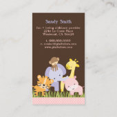 PixDezines Oerwoud Fun Daycare Visitekaartje (Achterkant)