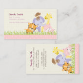 PixDezines Oerwoud Fun Daycare Visitekaartje (Voorkant / Achterkant)