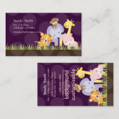 PixDezines Oerwoud van Fun Daycare, DIY kleuren Visitekaartje (Voorkant / Achterkant)