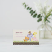 PixDezines Oerwoud van Fun Daycare Visitekaartje (Staand voorkant)