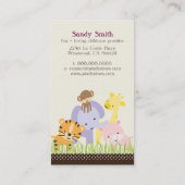 PixDezines Oerwoud van Fun Daycare Visitekaartje (Achterkant)