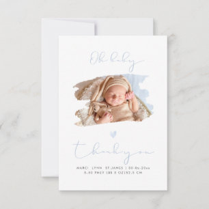 PixDezines Oh Baby shower Dank u + Aankondiging