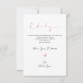 PixDezines Oh Baby shower Dank u voor uw DIY kleur Bedankkaart (Achterkant)