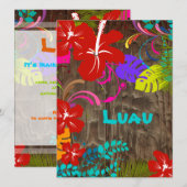 PixDezines Ohana Luau Kaart (Voorkant / Achterkant)