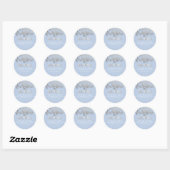 PixDezines Olijven/Faux Zilveren Folie/DIY achterg Ronde Sticker (Vel)