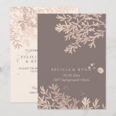 PixDezines Olive Branches/Roos Gold/DIY Bckgrnd Kaart (Voorkant / Achterkant)