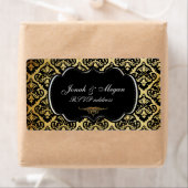 PixDezines olivia damask/diy achtergrond kleur Etiket (Insitu)