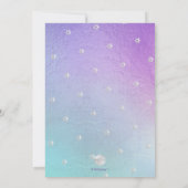 PixDezines Ombre Deep Blue Zee Bat Mitzvah Kaart (Achterkant)