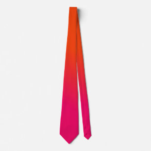 PixDezines Ombre Roze Oranje verloop Stropdas