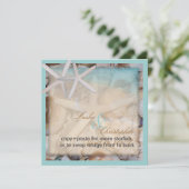 PixDezines ONDER DE ZEE/STARFISH Uitnodigingen (Staand voorkant)