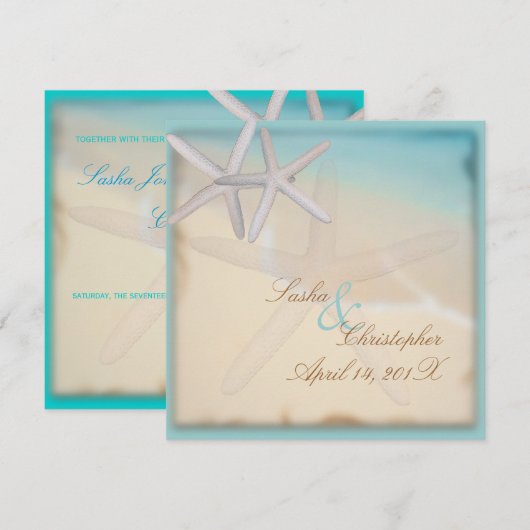 PixDezines onder het Zee, DIY achtergrondkleur! Kaart (Voorkant / Achterkant)