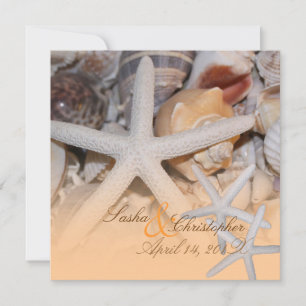 PixDezines onder het Zee, Starfish/Invitting Kaart