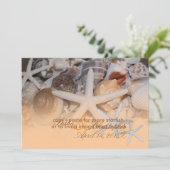 PixDezines onder het Zee, Starfish/Invitting Kaart (Staand voorkant)