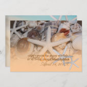 PixDezines onder het Zee, Starfish/Invitting Kaart (Voorkant / Achterkant)