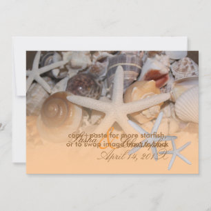 PixDezines onder het Zee, Starfish/Invitting Kaart