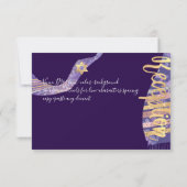 PixDezines Ontvangen Mitzvah/paarse waterverf Kaart (Achterkant)