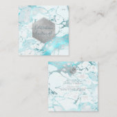 PixDezines Ontvangen Silver Honeycomb Bar Mitzvah Informatiekaartje (Voorkant / Achterkant)