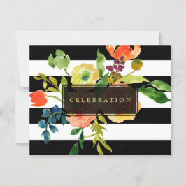 PixDezines ontvangst mitswa/DIYstripes/floral Kaart