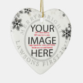 PixDezines onze eerste kerst/DIY kleuren Keramisch Ornament (Rechts)