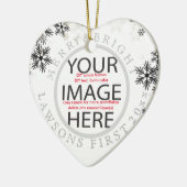 PixDezines onze eerste kerst/DIY kleuren Keramisch Ornament (Links)