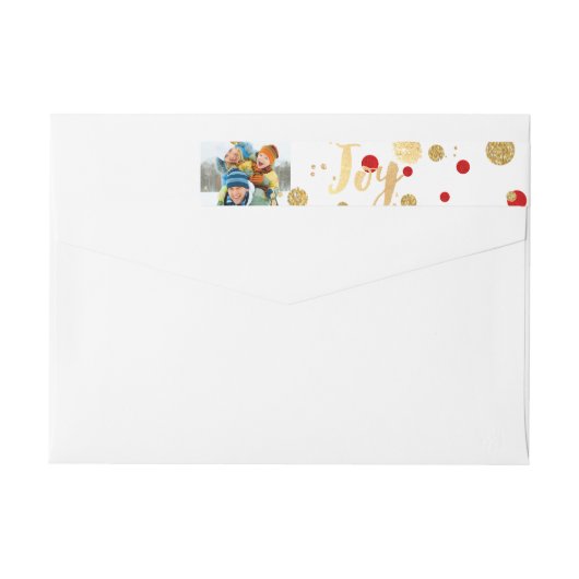 PixDezines oogverblindend goud+rood confetti/vakan (Achterkant)