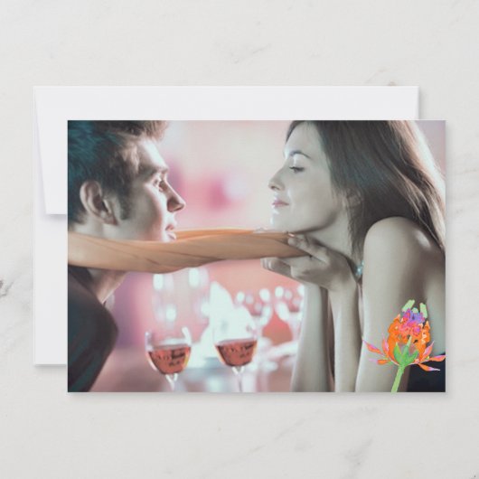 PixDezines Opslaan Datum/Bloemen Waterverf/Herfst Save The Date (Achterkant)