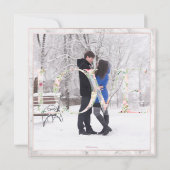 PixDezines OPSLAAN DATUM|BLUSH PINK FUN SCRIPT+MAR Save The Date (Achterkant)