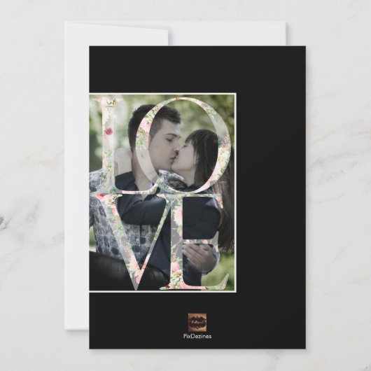 PixDezines Opslaan Datum/Botanica Liefde Save The Date (Achterkant)