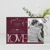 PixDezines Opslaan Datum/Botanica Liefde Save The Date (Staand voorkant)