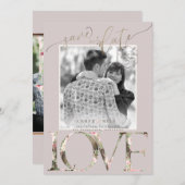 PixDezines Opslaan Datum/Botanica Liefde Save The Date (Voorkant / Achterkant)