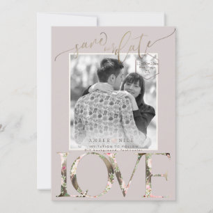 PixDezines Opslaan Datum/Botanica Liefde Save The Date