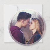 PixDezines Opslaan Datum/Roos Goud/Roze Marmer Save The Date (Achterkant)