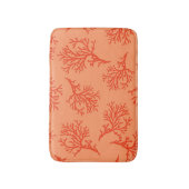 PixDezines oranje koraal/diy achtergrondkleur Badmat (Voorkant Verticaal)