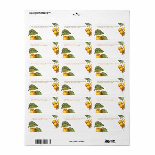 PixDezines Orchard/Peaches/Redoute Etiket (Full Sheet)