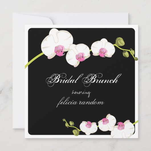 PixDezines orchid/bridal brunch/diy background Kaart (Voorkant)