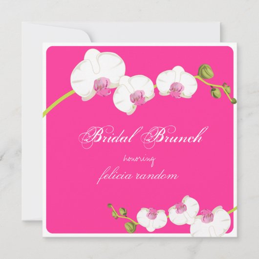 PixDezines orchid/bridal brunch/diy background Kaart (Voorkant)