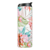 PixDezines Orchid Isle, Oranje Cymbidium Thermosbeker (Gedraaid links)