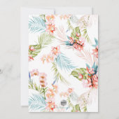 PixDezines Orchid Isle, Peach Orchid+Palms Kaart (Achterkant)