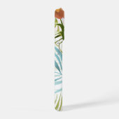 PixDezines Orchid Isle, Peachy Orchids Blue Palms iPhone Hoesje (Rechterkant)