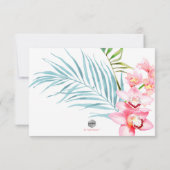 PixDezines Orchid Isle RSVP Kaartje (Achterkant)