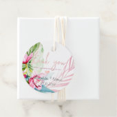 PixDezines Orchid Isle Tropical Bedankt Bedankjes Labels (In situ)