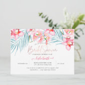 PixDezines Orchid Isle, Tropisch Vrijgezellenfeest Kaart (Staand voorkant)