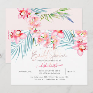 PixDezines Orchid Isle, Tropisch Vrijgezellenfeest Kaart