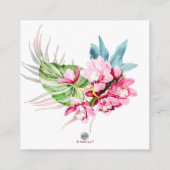 PixDezines Orchid Isle, Tropische accommodatie Informatiekaartje (Achterkant)