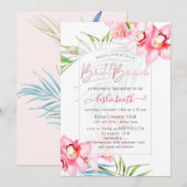 PixDezines Orchid Isle, Tropische Bridal Brunch Kaart (Voorkant / Achterkant)